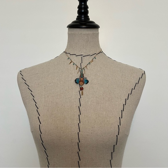 NIB satellite Paris feather necklace - Picture 6 of 16